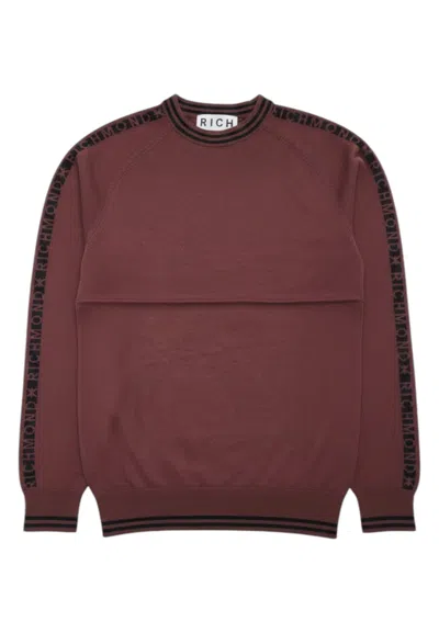 John Richmond Sweater Japor In Burgundy