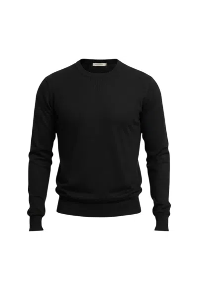 John Richmond Crew-neck Long-sleeve Sweater In Black