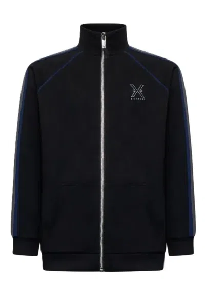 John Richmond Sweatshirt Sweatshirt Zip Boter In Black