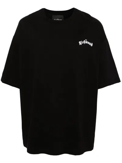 John Richmond Logo-print Cotton T-shirt In Nero