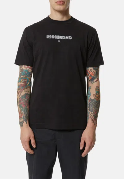 John Richmond John  Richmond T-shirt T-shirt Causens In Black