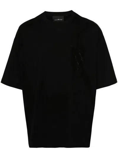 John Richmond T-shirt With Decoration In Black