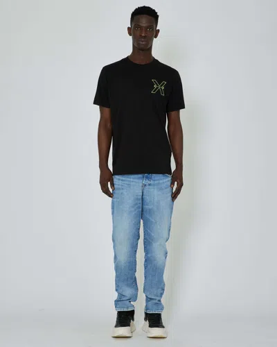 John Richmond T-shirt With Contrasting Logo On The Front In Nero