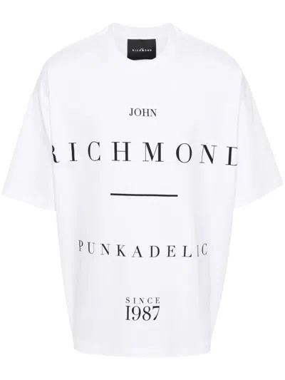 John Richmond Logo-print T-shirt In 白色