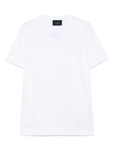 JOHN RICHMOND JOHN RICHMOND WHITE COTTON CREW NECK T-SHIRT