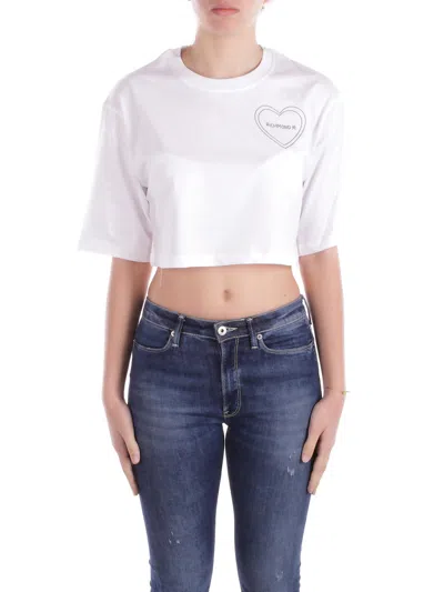 John Richmond T-shirts And Polos White In Bianco Chiari E Naturali