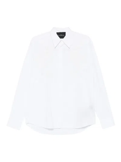 John Richmond Tavaria Embellished Long-sleeves Shirt In White