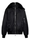 John Richmond Textured-collar Jacket In Black