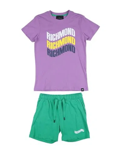 John Richmond Babies'  Toddler Boy Co-ord Purple Size 4 Cotton