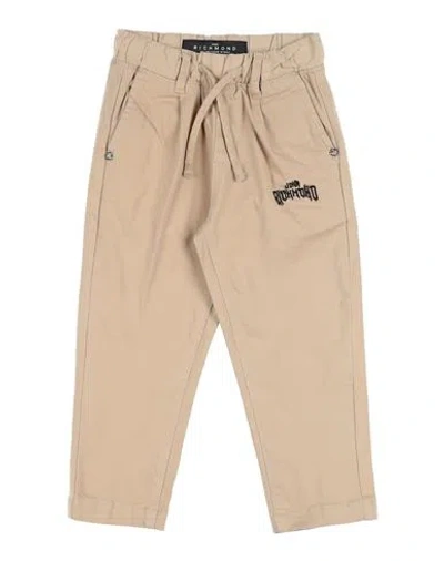 John Richmond Babies'  Toddler Boy Pants Sand Size 6 Cotton, Elastane In Metallic