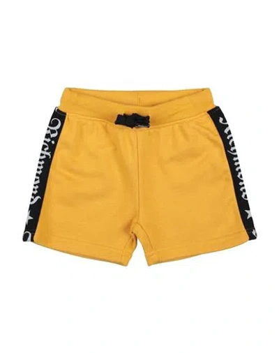John Richmond Babies'  Toddler Boy Shorts & Bermuda Shorts Ocher Size 3 Cotton In Yellow