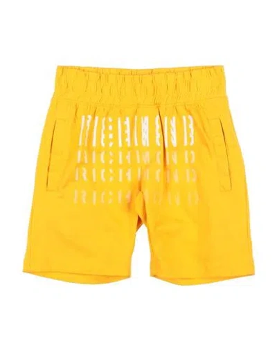 John Richmond Babies'  Toddler Boy Shorts & Bermuda Shorts Yellow Size 6 Cotton
