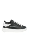 John Richmond Toddler Boy Sneakers Black Size 10c Leather In Black