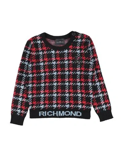 John Richmond Babies'  Toddler Boy Sweater Black Size 3 Nylon, Viscose, Merino Wool, Cashmere In Burgundy