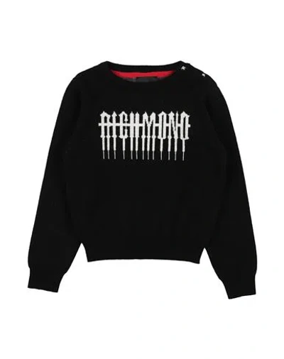 John Richmond Babies'  Toddler Boy Sweater Black Size 3 Viscose, Polyester, Nylon