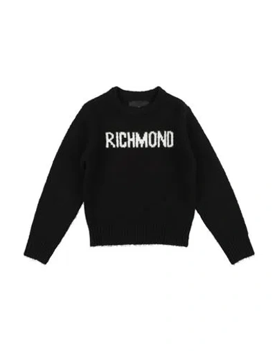 John Richmond Babies'  Toddler Boy Sweater Black Size 6 Acrylic, Polyester, Elastane