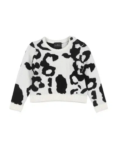 John Richmond Babies'  Toddler Boy Sweater White Size 3 Polyester, Acrylic, Wool, Elastane In Multi