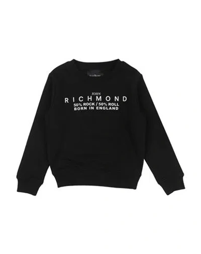 John Richmond Babies'  Toddler Boy Sweatshirt Black Size 6 Cotton, Polyester