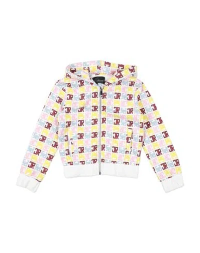 John Richmond Babies'  Toddler Boy Sweatshirt Off White Size 3 Cotton, Polyester In Multi