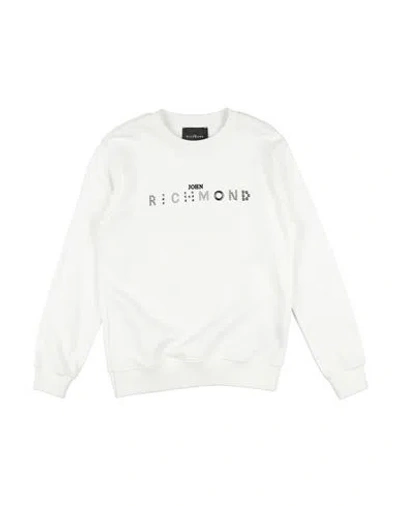 John Richmond Babies'  Toddler Boy Sweatshirt White Size 5 Cotton, Polyester