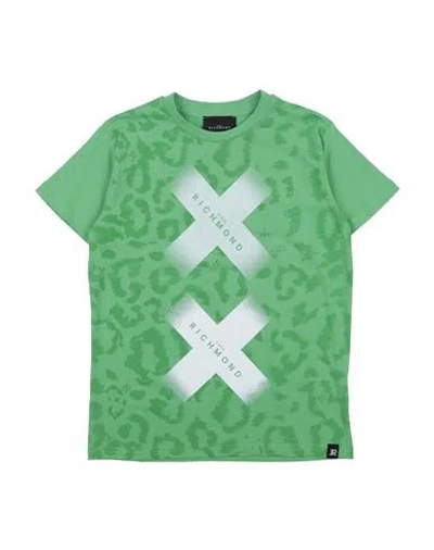 John Richmond Babies'  Toddler Boy T-shirt Green Size 5 Cotton