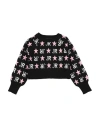 John Richmond Toddler Girl Sweater Black Size 4 Viscose, Polyester, Nylon In Black