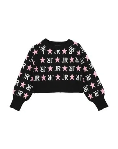 John Richmond Babies'  Toddler Girl Sweater Black Size 4 Viscose, Polyester, Nylon