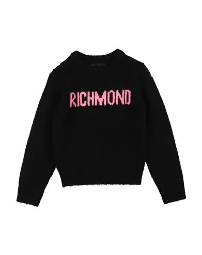 John Richmond Babies'  Toddler Girl Sweater Black Size 5 Acrylic, Polyester, Elastane