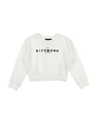 John Richmond Babies'  Toddler Girl Sweatshirt White Size 5 Cotton, Polyester