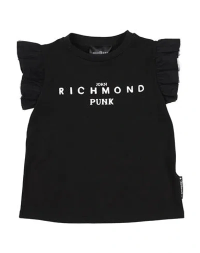 John Richmond Babies'  Toddler Girl T-shirt Black Size 5 Cotton