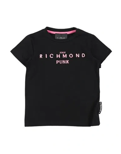 John Richmond Babies'  Toddler Girl T-shirt Black Size 5 Cotton, Lycra
