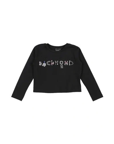 John Richmond Babies'  Toddler Girl T-shirt Black Size 6 Textile Fibers