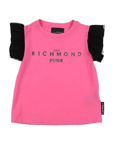 John Richmond Babies'  Toddler Girl T-shirt Fuchsia Size 6 Cotton In Pink
