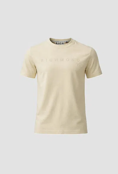 John Richmond T-shirt Man Sand In Yellow