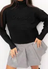 John Richmond Turtleneck Sweater Sweater In Nero