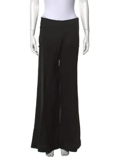 Pre-owned John Richmond Virgin Wool Wide Leg Pants W/ Tags In Black