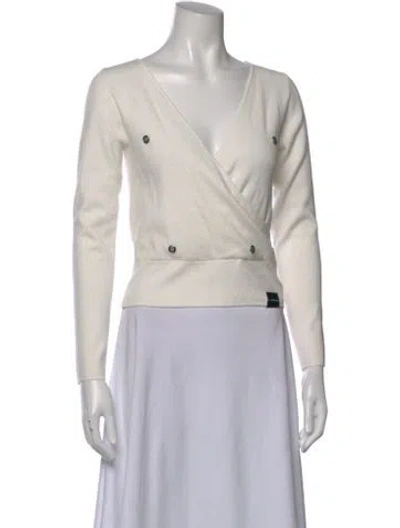 Pre-owned John Richmond V-neck Sweater In Gray