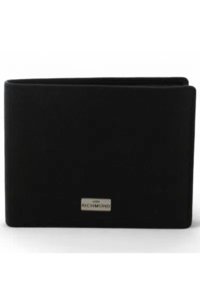 John Richmond Wallet  Man Black Leather - Jr-w108_