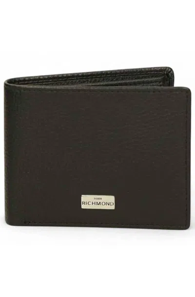 John Richmond Wallet  Man Black Leather - Jr-w134_