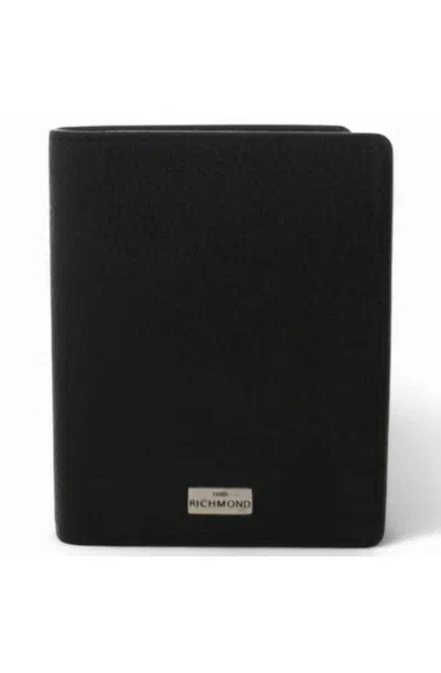 John Richmond Wallet  Man Black Leather - Jr-w202