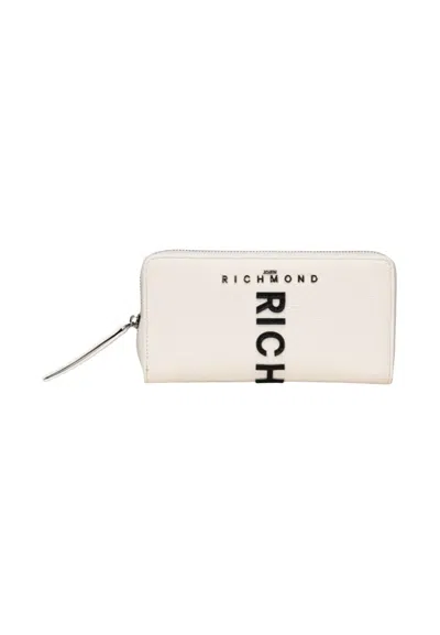 John Richmond Wallet Patix In Bianco-nero