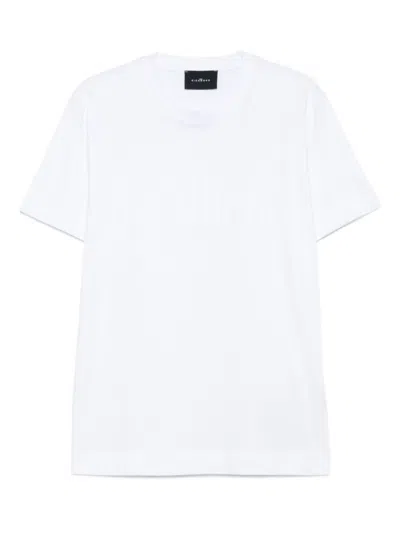JOHN RICHMOND WHITE ROUND NECK COTTON T-SHIRT