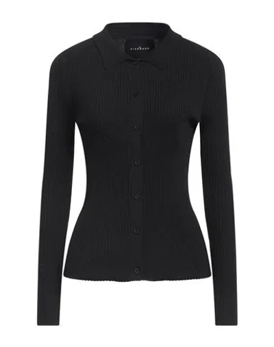 John Richmond Woman Cardigan Black Size Xs Viscose, Elastane In Black