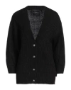 John Richmond Woman Cardigan Black Size Xl Acrylic