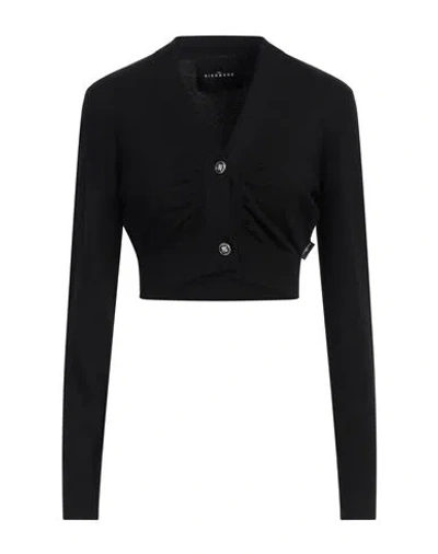 John Richmond Woman Cardigan Black Size Xl Viscose, Polyester, Polyamide