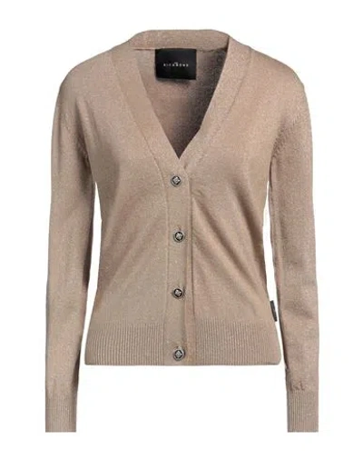John Richmond Woman Cardigan Gold Size L Viscose, Nylon, Lurex