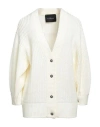 John Richmond Woman Cardigan Ivory Size Xl Acrylic In White