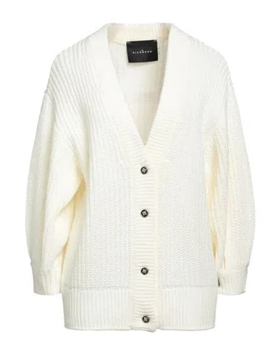 John Richmond Woman Cardigan Ivory Size Xl Acrylic In White
