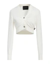 John Richmond Woman Cardigan Ivory Size L Viscose, Polyester, Polyamide In White
