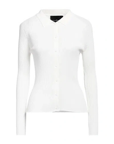 John Richmond Woman Cardigan Off White Size S Viscose, Elastane In Off White